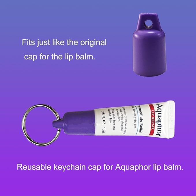 PIAOLGYI Cover for Aquaphor Lip Repair,Compatible with Aquaphor Lip Balm 0.35 FL OZ,Purple(ONLY Cover)-VivaGrace Women