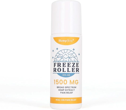 Freeze Roller - Roller Gel - Cold Therapy Roll-On w/ 1500mg Aloe, Menthol (1 Pack)-VivaGrace Women