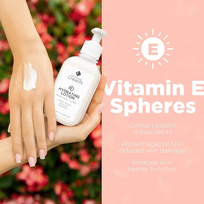 Hydrating Lotion for Dry Hands, Nails, and Cuticles, 8.5 fl. oz., Daily Moisturizing Skincare for Soft, Sensitive Skin with Shea Butter and Ceramides-VivaGrace Women