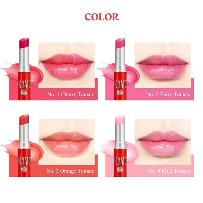 SKINFOOD Tomato Jelly Tint Lip (#02 Berry Tomato) - Moisturizing Tinted Lip Balm with Tomato Extracts, Healthy Looking Long Lasting Natural Lip Makeup - Natural Tinted Lip Balm - Lip Balm with Color-VivaGrace Women