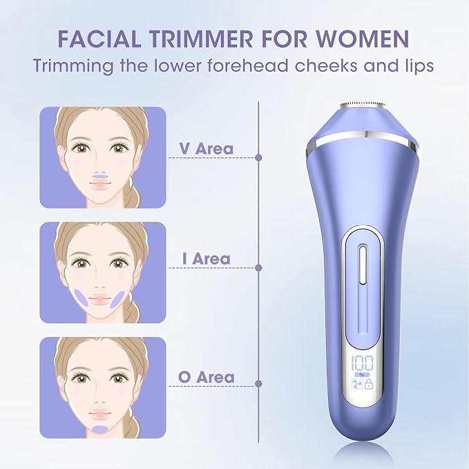 Electric Shavers for Women, 7 in 1 Hair Removal Kit with Epilator Bikini Trimmer Face Razor Body Brush Face Massager Foot Callus Remover, IPX7 Waterproof Lady Razors Set for Legs Armpit Bikini Pubic-VivaGrace Women