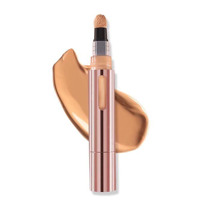 Mally Beauty - The Plush Pen Brightening Concealer Stick - Cashmere - Hydrating Turmeric, Vitamin E, and Hyaluronic Acid Infused Formula - Medium Buildable Coverage with a Natural, Smooth Finish-VivaGrace Women