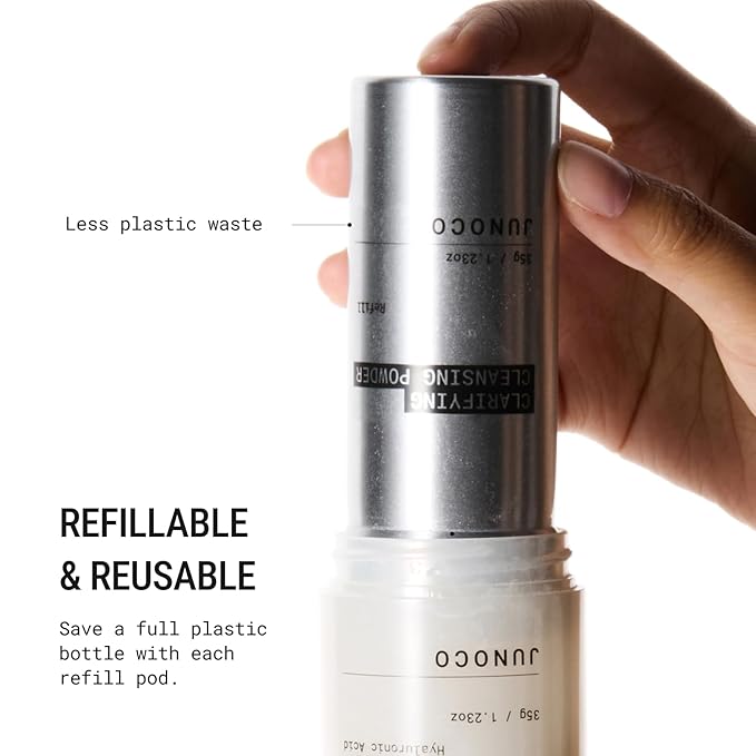 JUNO & Co. JADE Clarifying Cleansing Powder, Refill Pod Only for Effortless Cleanse with Exfoliating and Hydrating-VivaGrace Women