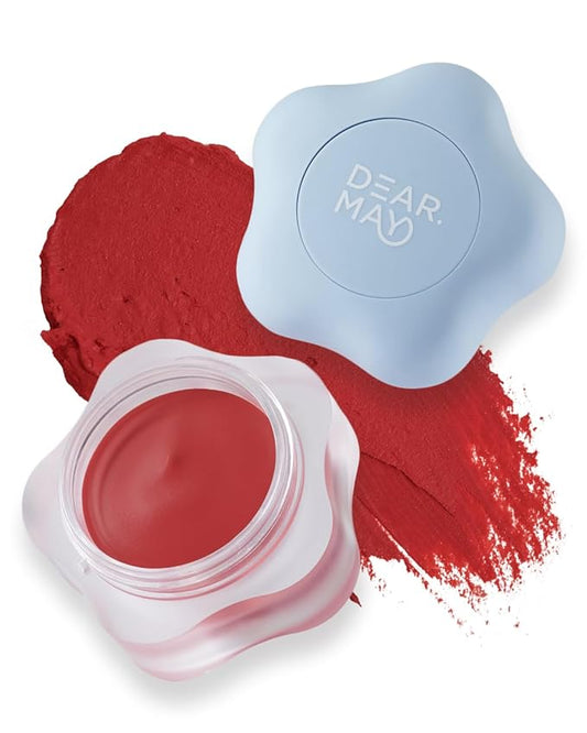 DEARMAY Pure Falling Mood Lip Pot No. 05 Stolen Kiss 0.23 Oz. Vegan Lip Stain Lip & Cheek Multi-Use Tint With Hydrating Formula for Smooth Soft Blend Without Dryness or Fine Lines, Korean Makeup-VivaGrace Women