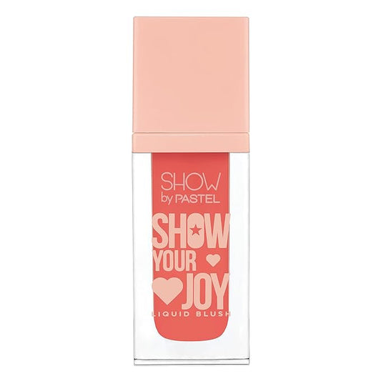 Show Your Joy Liquid Blush 56 | Orange | Dewy Finish | Natural Looking | Clean Beauty | Moisturize The Skin Up to 24 Hours | Cruelty-Free | Natural and Fresh Looking | 0.141 fl.oz.-VivaGrace Women