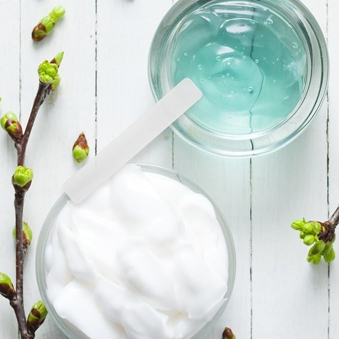 50pcs Soft Film Stick Cream Spoon Facial Mask Spoons Beauty Supplies Facial Cream Beauty Scrapers Makeup Tools Beauty Accessories Makeup Spoons Cream Spatulas-VivaGrace Women