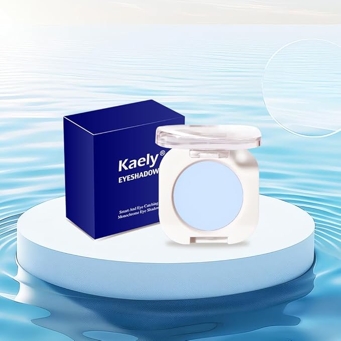 Light Blue White Single Eyeshadow Makeup, Neutral Powde Eye Shadow for Women, Light White Matte Singles Eyeshadow Palette Pigmented Waterproof,sombras para ojos,Girls Monochrome Eyeshadows Gift-VivaGrace Women