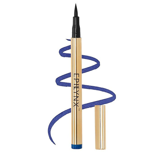 Waterproof Eyeliner - Smudge-Proof Liquid Eyeliner Pen with Precision Tip for Smooth, Long-Lasting Application - Vegan, Hypoallergenic & Gluten-Free Eye Liner - 2mL Blue-VivaGrace Women