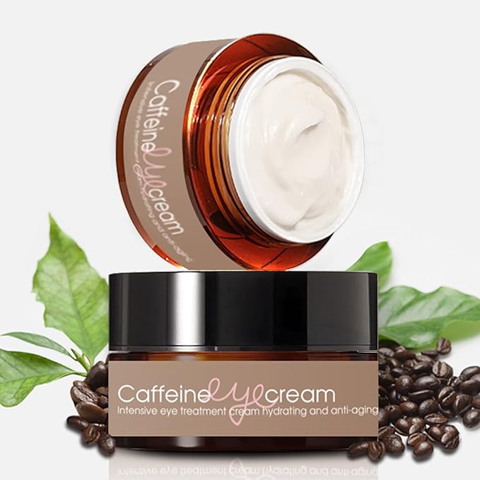 Natural Caffeine Eye Cream serum With Collagen,Hyaluronic Acid for Dark Circle and Puffiness,Great Under Eye Cream for Anti Aging,Eye Lift Treatment for Men &Women 0.52oz-VivaGrace Women
