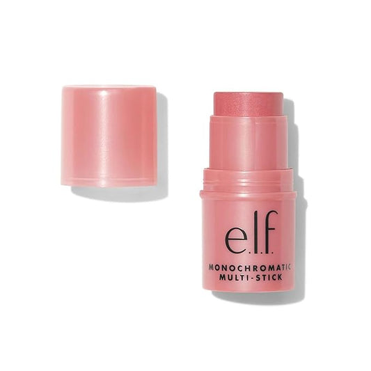 e.l.f. Monochromatic Multi Stick, Luxuriously Creamy & Blendable Color, For Eyes, Lips & Cheeks, Dazzling Peony, 0.17 oz (5 g)-VivaGrace Women