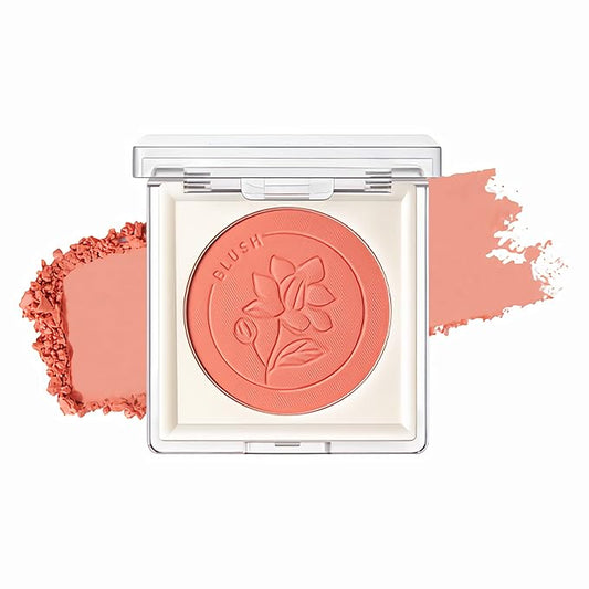 FOCALLURE Powder Palette Blush, Matte Mineral Blush Powder, Bright Shimmer Face Blush Makeup, Contour and Highlight Blush Palette, Highly Pigmented, Long Lasting, Waterproof, Blendable, #302-VivaGrace Women