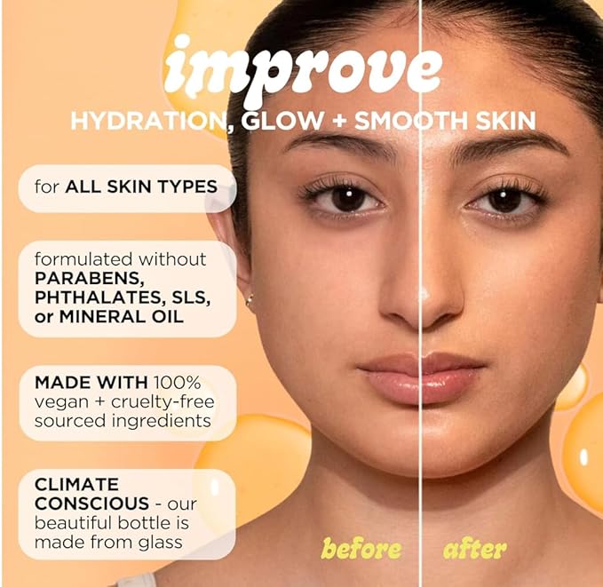 Pacifica Vitamin C Face Serum - Glow Baby Booster Facial Serum - Glycolic Acid Serum For Face - Dark Spot Corrector Anti Aging Brightening - Dermatologist Tested, Fragrance Free, Clean Skin Care Vegan-VivaGrace Women