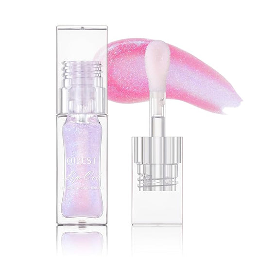 Magic Color Changing Moisturizing Lip Glow Oil Plumping Glimmer Glow Lipstick, Hydrating Lip Gloss Lip Care, Long Lasting Non-sticky Fresh Texture Lip Oil (Color Changing 03)-VivaGrace Women