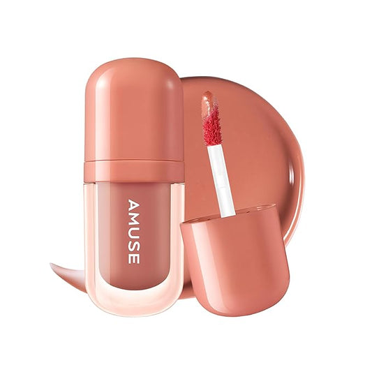 Amuse SEOUL BEBE TINT - 07 CHOCO GIRL | 24-hour Long-lasting Lip Stain, Plumping, Hydrating, Moisturizing, No Peel Off, Lip Care, Treatment, Non Sticky, Korean Lip Tint for Dry Lips-VivaGrace Women