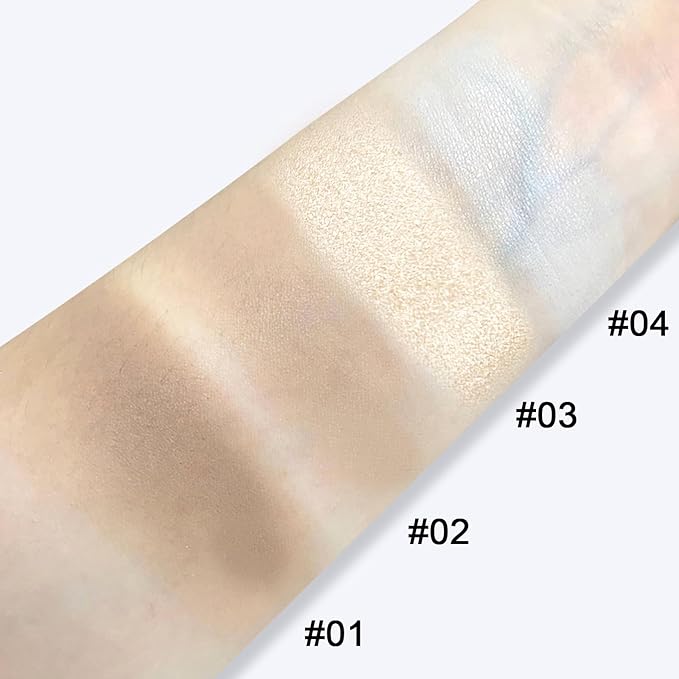 Matte Contour Palette, Face Sculpting Grey Contour Powder for Light Fair Skin, Cool Toned Bronzer Makeup, Buildable Matte Contouring, 01#Grey Brown