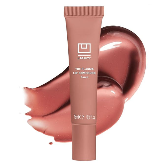 U Beauty The PLASMA Tinted Lip Compound - Anti-Aging & Anti-Wrinkle Lip Gloss, Hyaluronic Acid, Shea Butter & Peptides for Hydration & Plumping, Fawn - 15 mL-VivaGrace Women