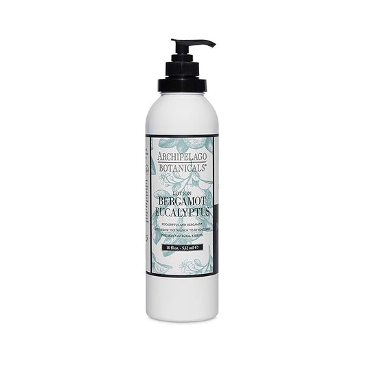 Archipelago Botanicals Bergamot Eucalyptus Lotion, Hydrating Lotion for Rejuvenated and Smooth Skin, Scented Body Lotion Made without Parabens, Phthalates and GMOs (18 oz)-VivaGrace Women