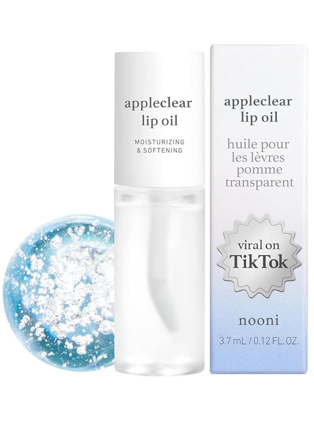 NOONI Vegan Lip Oil Bundle - Appleberry & Appleclear | Lip Stain, Long Lasting, Moisturizing, Plumping, Korean Lip Tint-VivaGrace Women