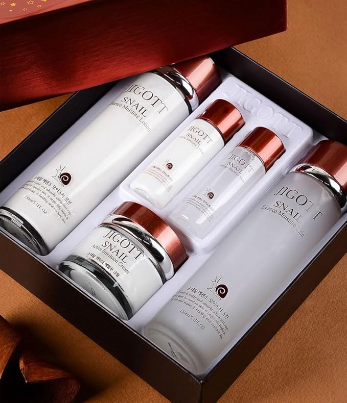 Snail Essence Moisture Skin Care 3Set, K Beauty Snail Cream, Moisturizer, Toner, Anti-Aging Hydration-VivaGrace Women