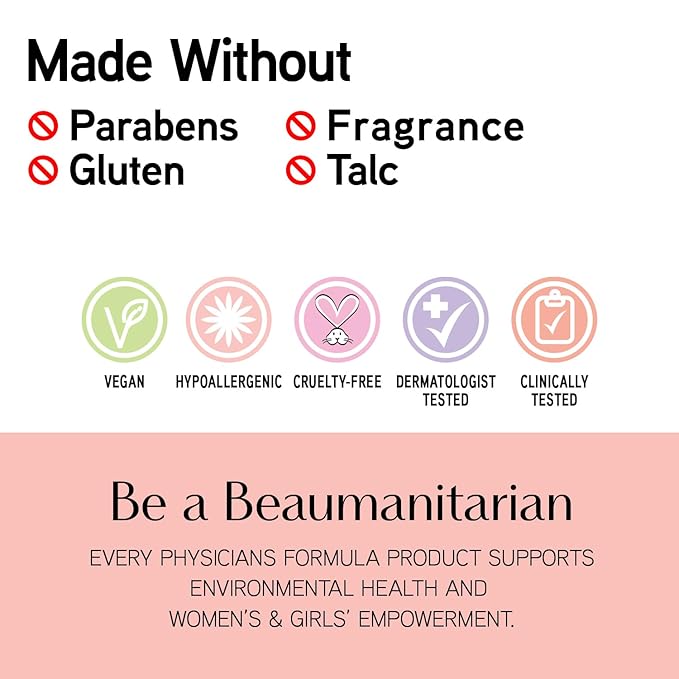 Physicians Formula Mineral Wear®Diamond Filler Cheek & Lip Color, Serum-to-Cream Multi-Use Liquid Blush Formula, Plumps & Smooths for Fuller Looking Cheeks & Lips, Monochromatic Look - Brilliant Peach-VivaGrace Women