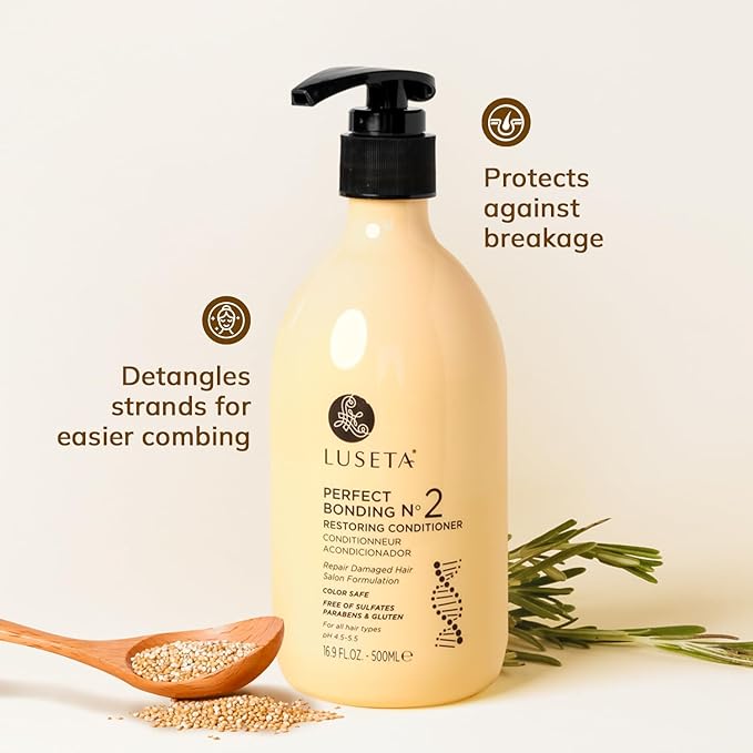 Luseta Salon Shampoo and Conditioner Set with Rosemary Oil, Acidic Bonding, Shampoo and Conditioner Sulfate Free for Women Hair Care, Repair Routine Shampoo and Conditioner for Hair Loss 2x16.9 oz-VivaGrace Women