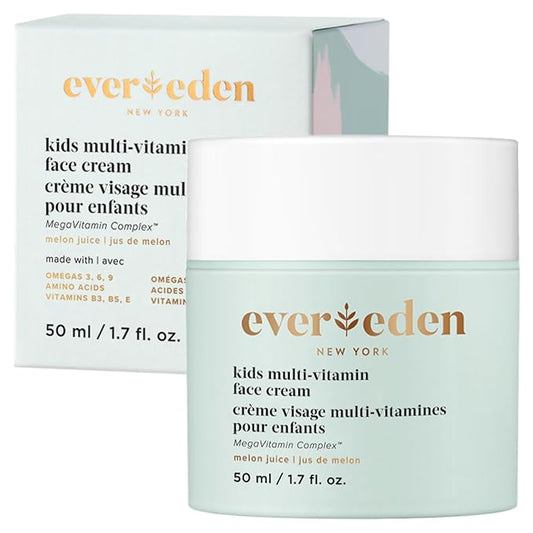 Evereden Kids Face Cream: Melon Juice, 1.7 oz. | Face Lotion | Clean and Non-Toxic Face Moisturizer | Multi-Vitamin Skin Care for Kids-VivaGrace Women