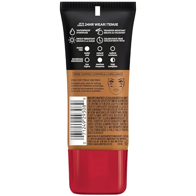 L'Oreal Paris Cosmetics Makeup Infallible Pro-Matte Liquid Longwear Foundation, Classic Tan, 1 fl oz-VivaGrace Women