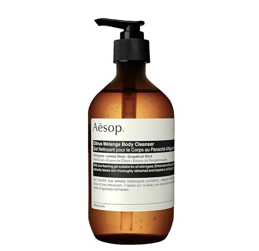 Aesop Citrus Melange Body Cleanser | Gentle Low-Foaming Gel Cleanser For Skin | Citrus Aroma with Botanical Extracts | 16.9 oz / 500 mL-VivaGrace Women