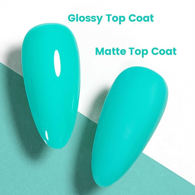 RARJSM Turquoise Blue Gel Nail Polish Turquoise Gel Nail Polish 1PCS 15ML Long Lasting GelNailPolish Soak off U V Curing Required Nail Art French Manicure Salon DIY at Home