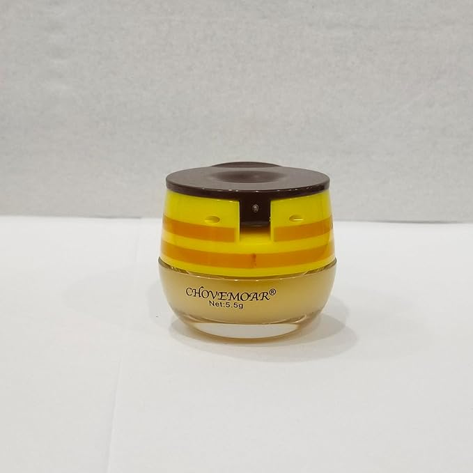 2 PCS Bee Honey Lip Balm Honey Pot, Bee Honey Lip Mask, Reduces Lip Lines, Hydrate & Moisturizing Lip Skin Care, Prevention Dry Cracked Lips, Bee Honey Lip Balm for Lip Repair Treatment-VivaGrace Women