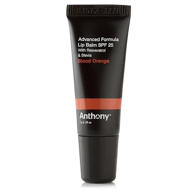 Anthony 25 SPF Lip Balm with Sunscreen for Lips – Contains Green Tea Extract, Shea Butter & Vitamin E – Moisturizing Repair Care Treatment for Chapped & Dry Lips – Blood Orange Flavor-VivaGrace Women
