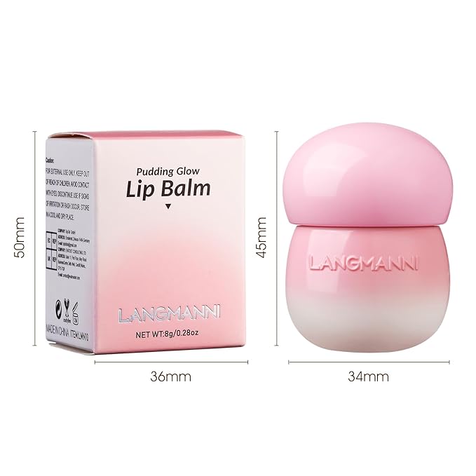 Glow Lip Balm,Moisturizing Lip Balm For Dry,Chapped Lips, Hydrating Lip Balm Repair Lip Sleeping Mask,Nourish & Hydrate Shine Glossy Lip Gloss,Not Sticky Tinted Lip Balm Lip Care (5# Wine Red)-VivaGrace Women