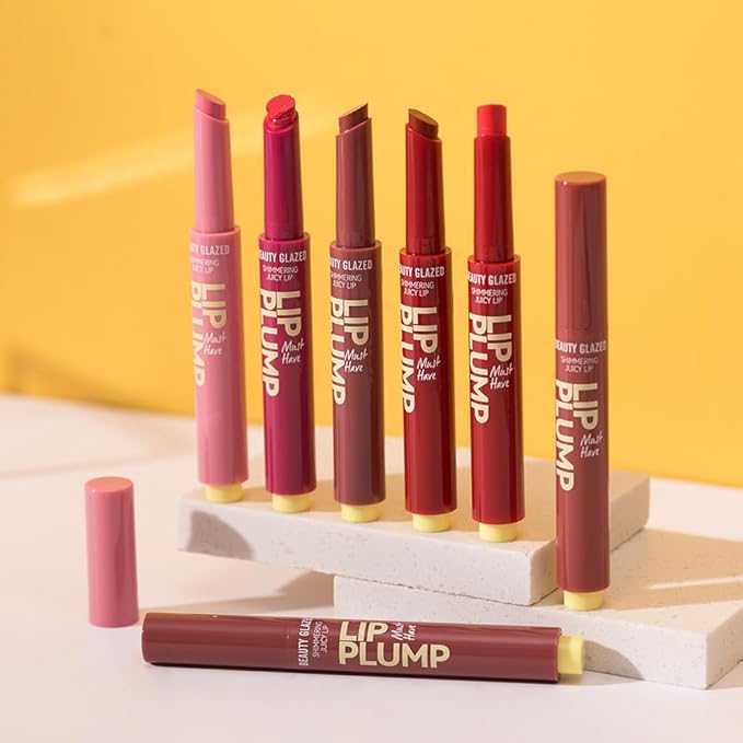 MAEPEOR Hydrating Lip Plumper 12 Colors Moisturizing Shiny Juicy Lip Balm Long Lasting Nourishing Lip Pluming BalmïŒColor 02)-VivaGrace Women