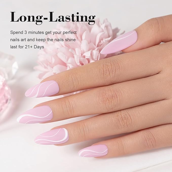 RARJSM Pastel Pink Gel Nail Polish Light Pink Gel Nail Polish 1PCS Macaron GelPolish 15ML Spring Summer GelPolish Soak off U V Curing Required Nail Art Starter Salon DIY at Home