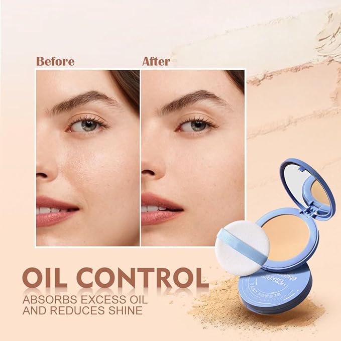 Pressed Matte Face Powder Makeup & Setting Powder for Poreless Wrinkle Blurring Contour Concealer Finishing,Lightweight,High Coverage,Shine Control, N.W 10g (01#)-VivaGrace Women