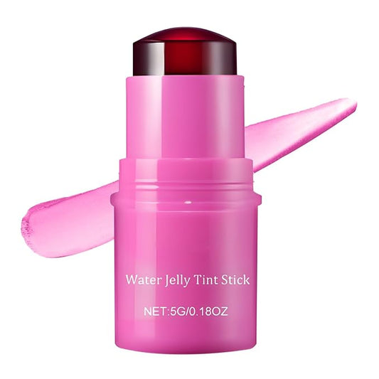 Milk Jelly Blush Cooling Water Jelly Tint, Milk Jelly Tint Jelly Blush Stick, Milk Lip And Cheek Stick, Sheer Lip & Cheek Stain, Jelly Tint Makeup (Purple, Free Size)-VivaGrace Women