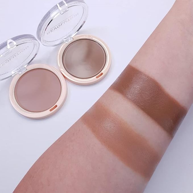 Revolution Beauty, Ultra Cream Face Bronzer, Buildable & Blendable Cream Contour, Vegan & Cruelty Free, Light, 0.24 Oz.-VivaGrace Women