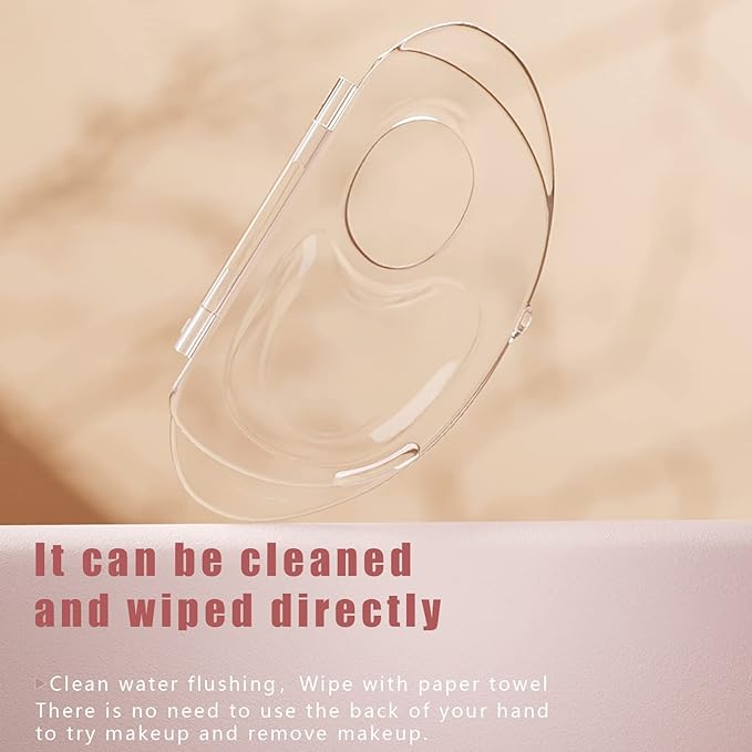 Color Palette can be 180 Degrees fold to Receive Liquid Base Makeup Color Palette Transparent Acrylic Powder Chassis Palette Nail Eyeshadow Eyelash Professional Makeup Color Palette-VivaGrace Women