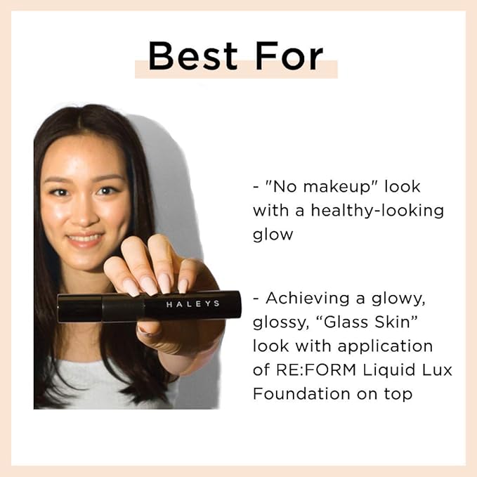 HALEYS RE-Invent BB Drops (Dark Neutral) Vegan, Cruelty-Free Tinted BB Moisturizer Foundation with Marula Face Oil - Hydrate Skin with Sheer Coverage for a Natural, Healthy-Looking Complexion-VivaGrace Women