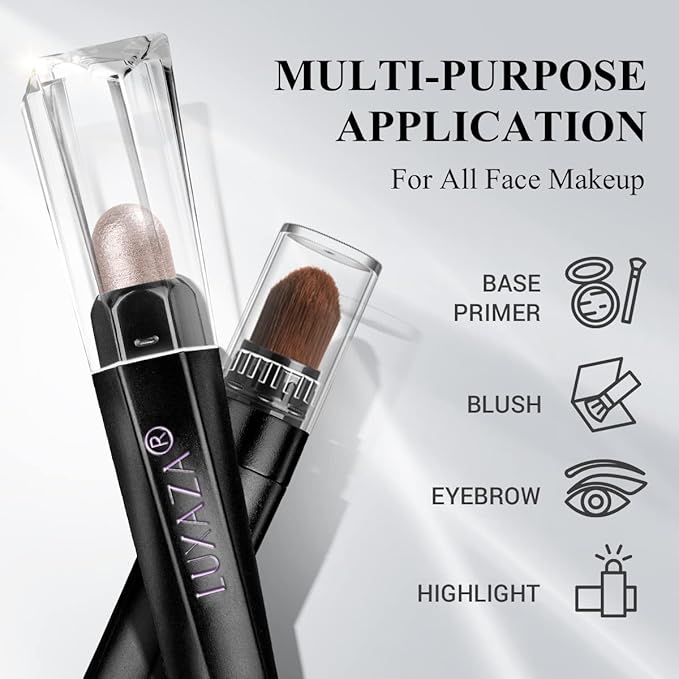 Shimmer Eyeshadow Stick Makeup 6PCS Set, Pink Metallic Matte Cream Eye Shadow Eyeliner Brightener Pencil Crayon - DESERT WILD-VivaGrace Women
