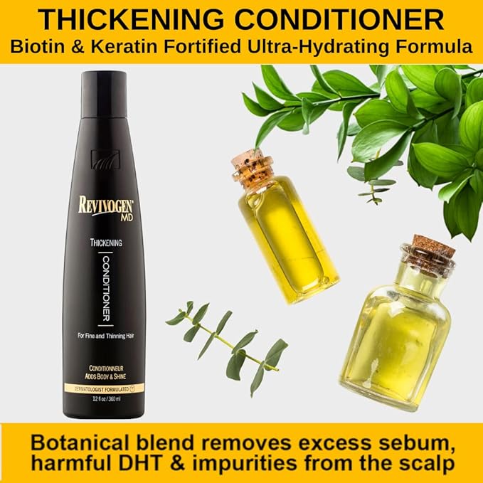 Revivogen MD Thickening Conditioner, Conditioner for Thinning Hair, Hair Loss Conditioner, Thickening Conditioner Men/Women, Conditioner for Hair Loss, 12 Fl oz-VivaGrace Women