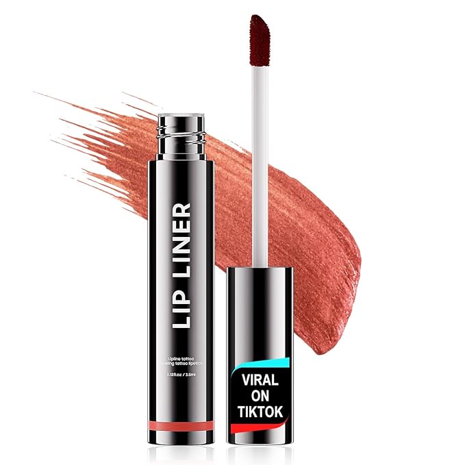 OETUIOW Lip Tint Stain Peel Off - Waterproof Lip Liner Stain, Moisturizing Long-Lasting Lip Stain, Create A Natural Lip Color, Enhancing Complexion for All Skin Types (Rose, 0.12 Fl Oz (Pack of 1))-VivaGrace Women