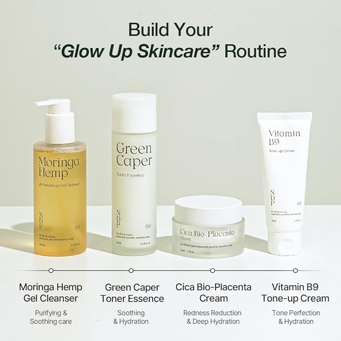 NDP Vitamin B9 Tone-up Cream, Silicone Free Face Primer for Pore Minimizing, 95% Pure Cica Extract, Breathable Skin Formula, Glass Skin & Lightweight, V-Cream Clean K-Beauty (65ml / 2.19 Fl Oz)-VivaGrace Women