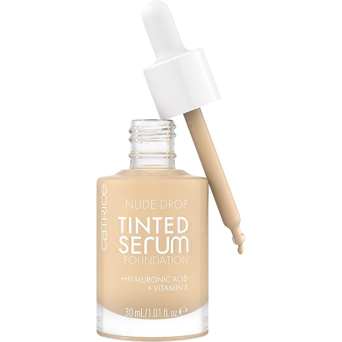 Catrice | Nude Drop Tinted Serum Foundation | Lightweight, Hydrating, Buildable Coverage | Enriched with Hyaluronic Acid & Vitamin E | Vegan & Cruelty Free (005W)-VivaGrace Women