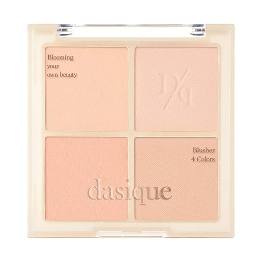 Dasique Blending Mood Cheek #01 Warm Blending l Cruelty-Free l 4 Blendable Shades in Lightweight, Long-lasting, Smooth Powder-VivaGrace Women