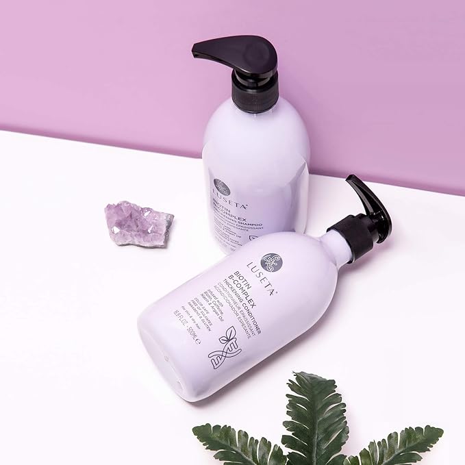 Luseta Biotin B-Complex Shampoo & Conditioner Set for Hair Growth and Strengthener - Hair Loss Treatment for Thinning Hair With Biotin Caffein and Argan Oil for Men & Women - All Hair Types 2 x 33.8oz-VivaGrace Women