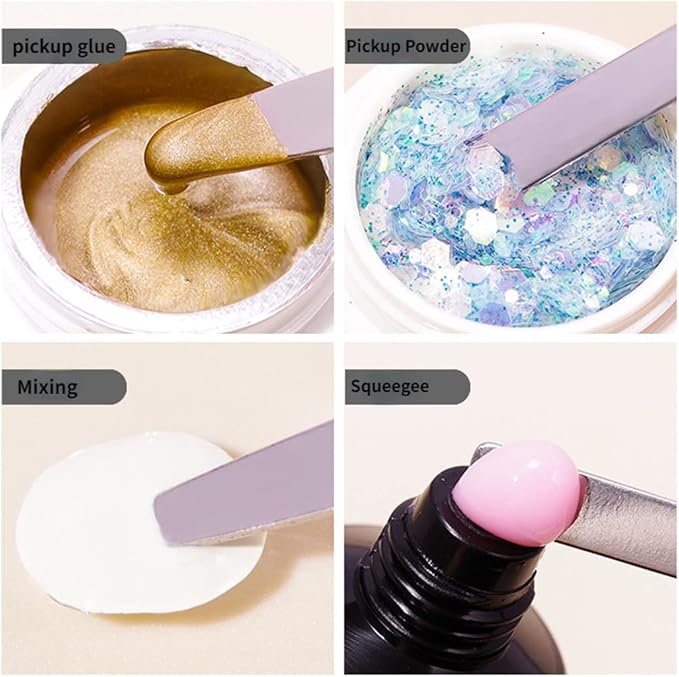 Makeup Mixing Palette,Stainless Steel Foundation Palette Cosmetic Mixing Makeup Palette Eye Shadow Eyelash Makeup Plate with Spatula Rod for Mixing Foundation Eye Shadow Eyelash Nail Art-VivaGrace Women