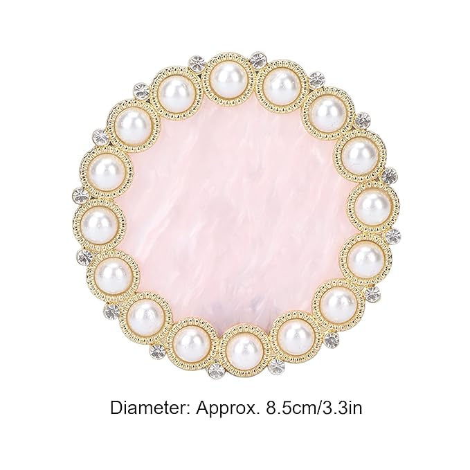 Resin Stone Nail Art Palette, Nail Art Display Board Cosmetic Nail Mixing Palette Drawing Color Mixing Nail Art Painting Gel Palette Tips Display Plate(Golden)-VivaGrace Women