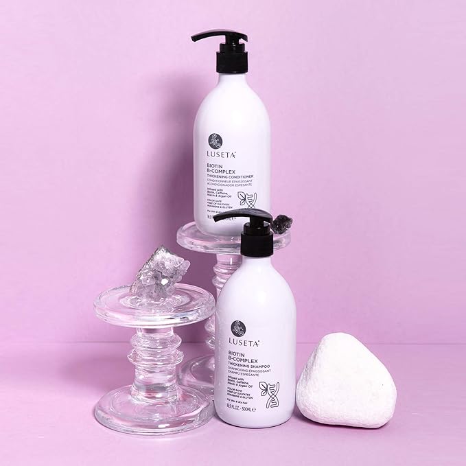 Luseta Biotin B-Complex Shampoo & Conditioner Set for Hair Growth and Strengthener - Hair Loss Treatment for Thinning Hair With Biotin Caffein and Argan Oil for Men & Women - All Hair Types 2 x 33.8oz-VivaGrace Women