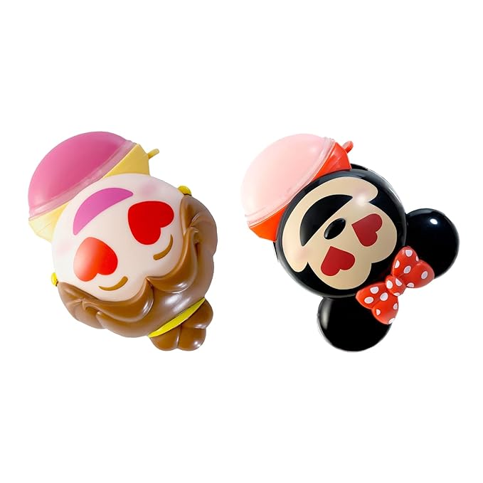 Lip Smacker Disney Minnie Mouse and Beauty And The Beast Belle Emoji Lip Balm Duo, Flavored Strawberry Lemonade, Bow-nade, 2 Pack-VivaGrace Women